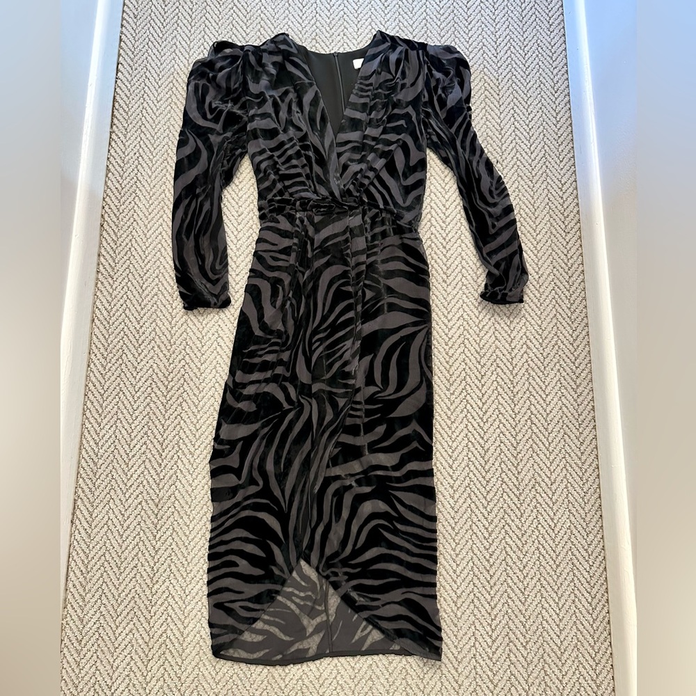 IRO long velvet burnout dress